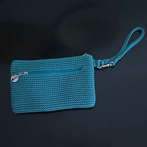 The Sak Teal Wristlet Clutch